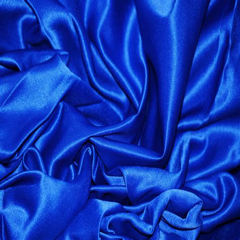 satin blue fabric